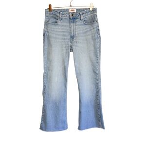 Wrangler High Rise Fierce Flare Cropped Jeans Light Wash Size 10